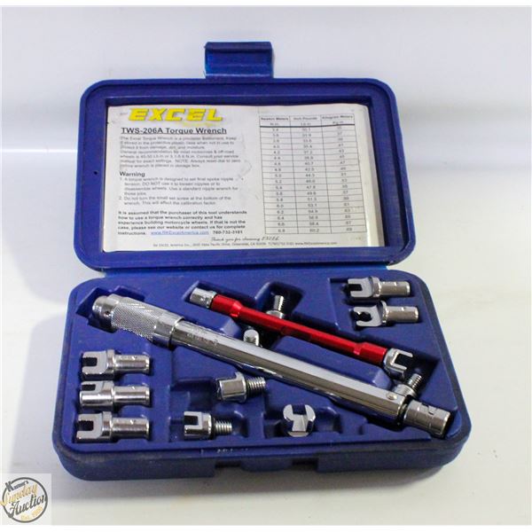 EXCEL SPOKE TORQUE WRENCH SET FOR MOTORBIKES