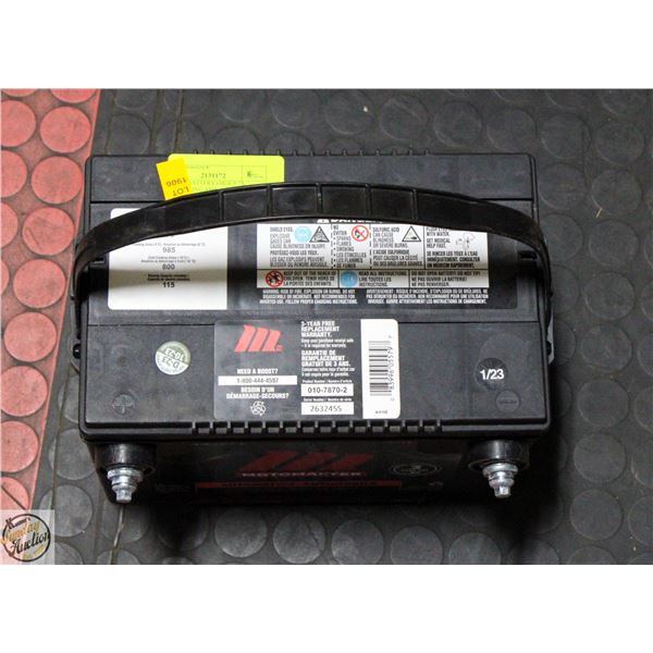 12 VOLT BATTERY GROUP 78/ 985CRANKING AMP