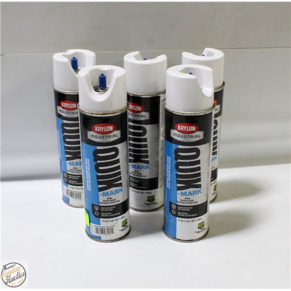 LOT OF KRYLON QUIK MARK SPRAYBOMBS