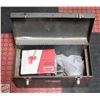 Image 1 : HEAVY METAL TOOLBOX WITH SOCKETS, SAWHORSE