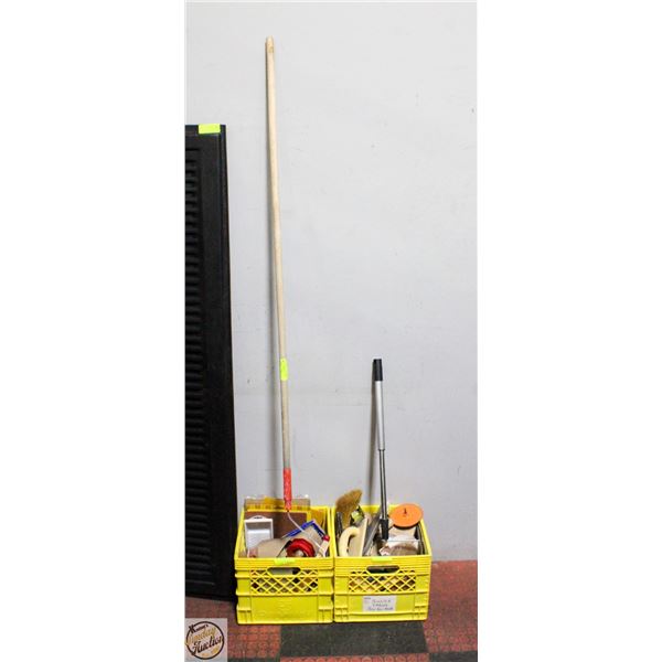 LOT OF VARIOUS PAINTING SUPPLIES