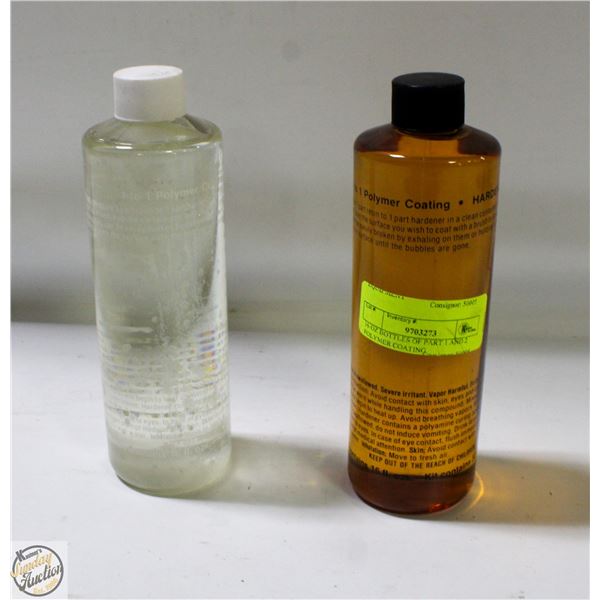 16 OZ BOTTLES OF PART 1 AND 2 POLYMER COATING