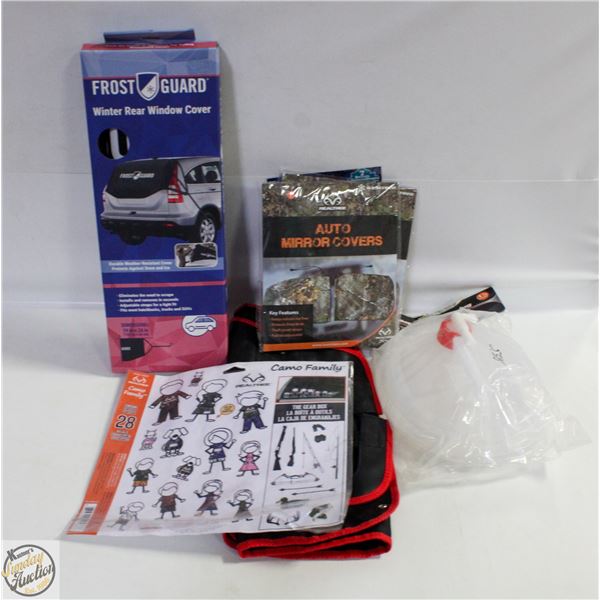 NEW REAR WINDSHIELD COVER + 2 NEW