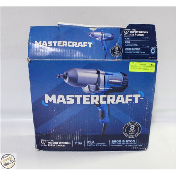 MASTERCRAFT 1/2" CORDED IMPACT WRENCH 2200&2700RPM