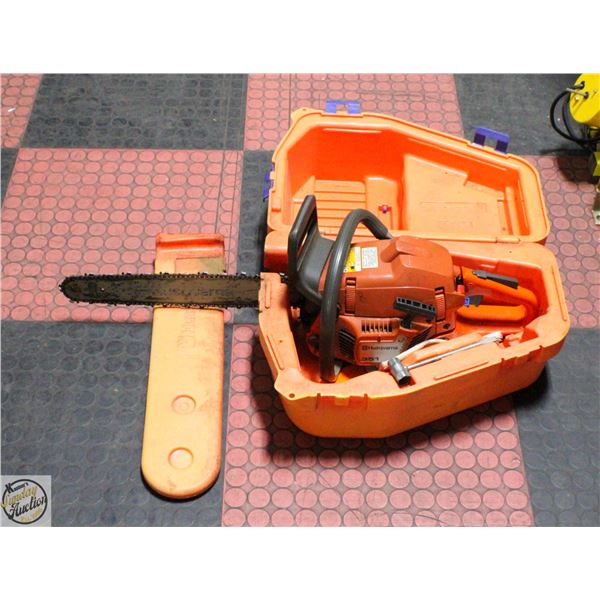 HUSQAVARNA CHAINSAW IN PROTECTIVE CASE