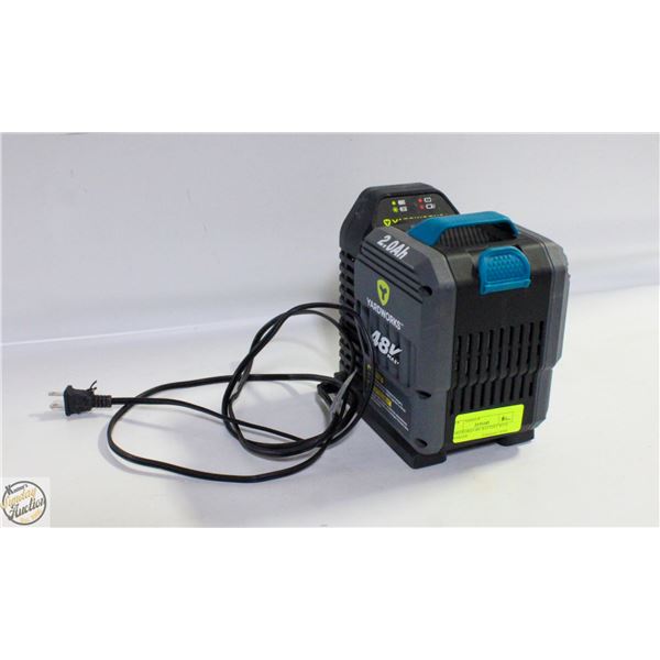 YARDWORKS 48V BATTERY WITH CHARGER