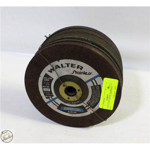 12 7"X1/4"X7/8" METAL GRINDING DISKS