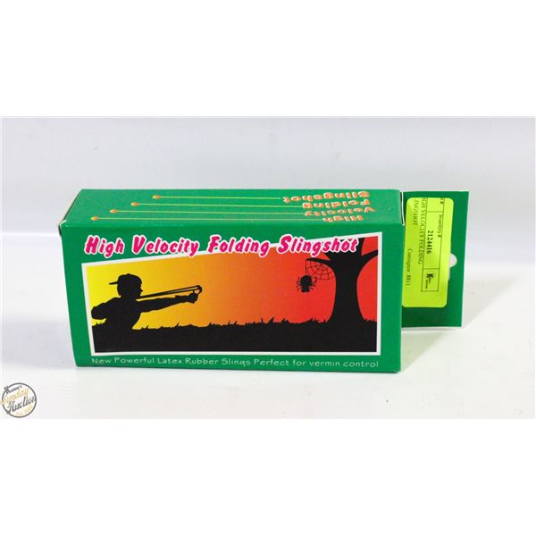 HIGH VELOCITY FOLDING SLINGSHOT