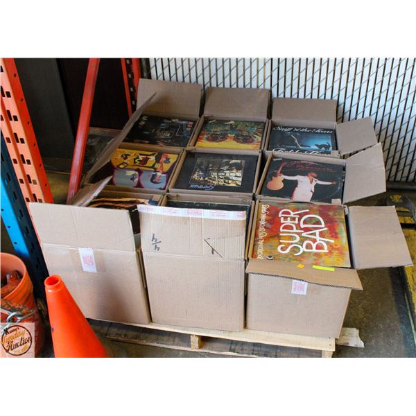 PALLET OF RECORDS: ROCK, POP, COUNTRY & MORE