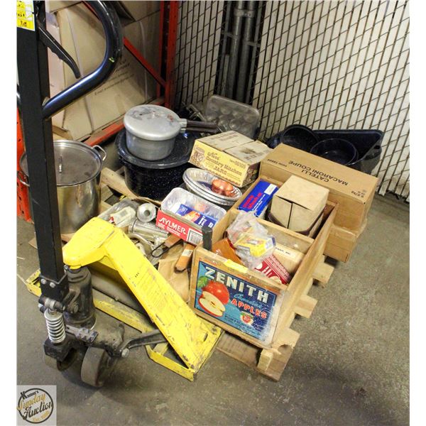 PALLET OF VARIOUS ESTATE ITEMS