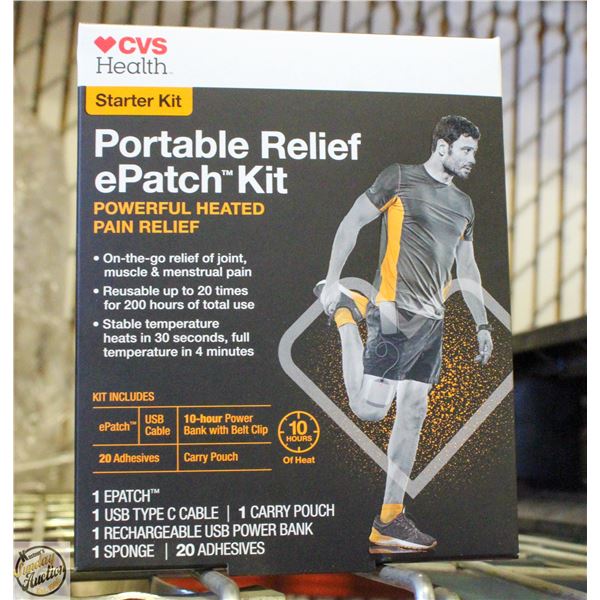 CVS HEALTH STARTER KIT PORTABLE RELIEF EPATCH KIT