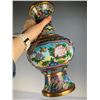 Image 8 : Cloisonné Vase with Floral Design