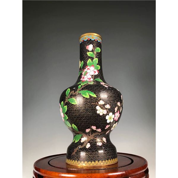 Cloisonné Floral Vase