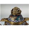 Image 2 : Cloisonné Incense Burner with Floral Design