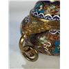 Image 4 : Cloisonné Incense Burner with Floral Design