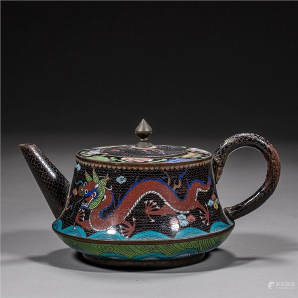 Cloisonné Dragon Teapot