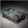 Image 3 : Cloisonné Lotus Scroll Smoking Set