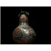 Image 3 : Floral-Patterned Bronze Carved Gourd Bottle
