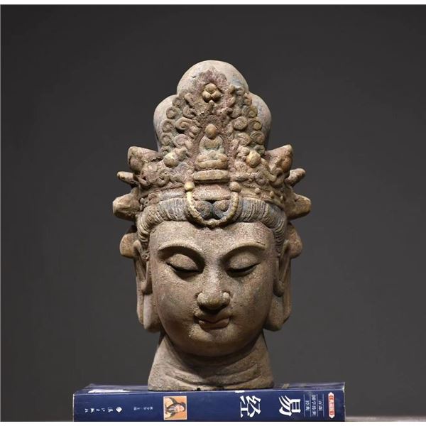 Exquisite Buddha Head Sculpture