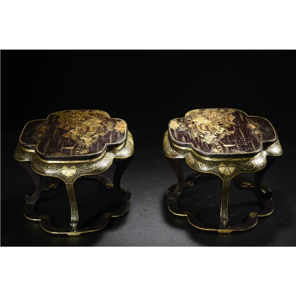 Landscape Painting Floral Tables