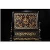 Image 1 : Antique Wood-Based Lacquered "Dragon Playing with Pearl" Screen