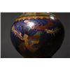 Image 4 : Cloisonné Dragon and Phoenix "Auspicious Union" Dragon-Eared Vases (Pair)