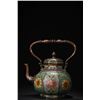 Image 1 : Cloisonné Floral Kettle