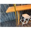 Image 15 : Wooden Bar-Height Counter 144" x 20" x 42"H & 3 Pedrali Stools Made in Italy 12.5" x 12.5" x 25.5"H