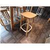 Image 13 : Wooden Table 96" x 36" x 36"H & 7 Pedrali Stools Made in Italy 12.5" x 12.5" x 25.5"H