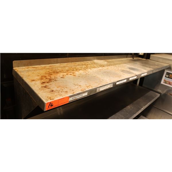 Metal Wall-Mount Shelf 60" x 15"