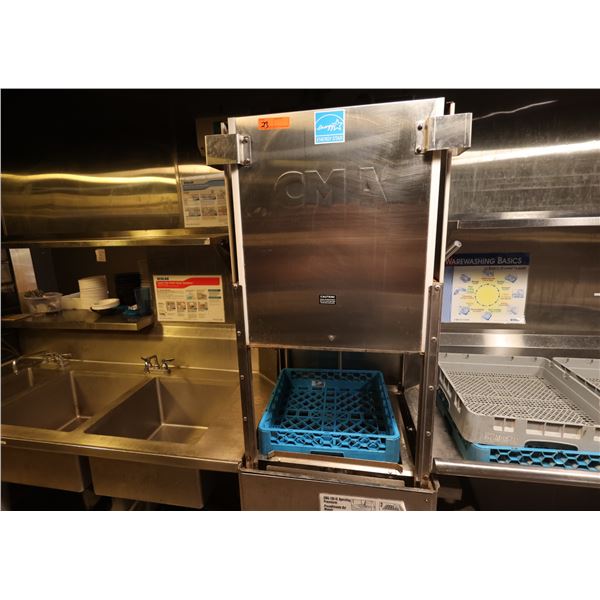 CMA Dishmachines CMA-180-VL Commercial Dishwasher w/ 2-Basin Sink 70" x 28" x 35"H & Dishtable 48" x