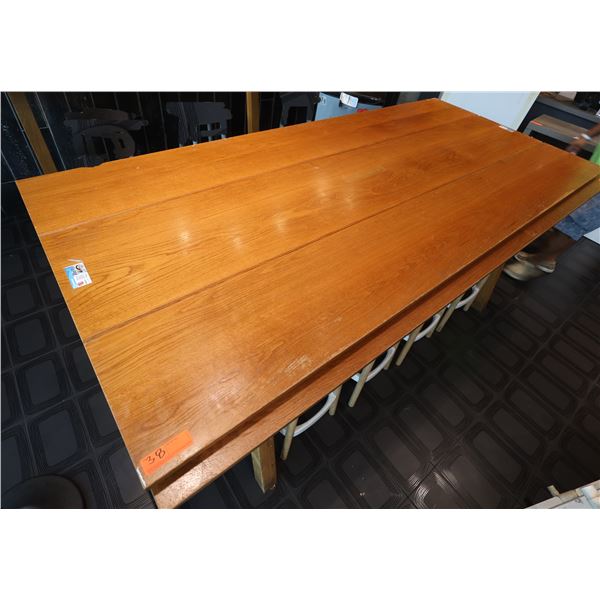 Wooden Table Top 96" x 44" x 1"H (no legs)
