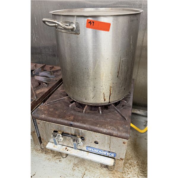 Radiance Single Burner Gas Range w/ Stock Pot