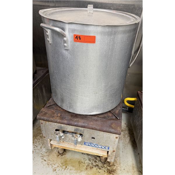 Radiance Single Burner Gas Range w/ Stock Pot