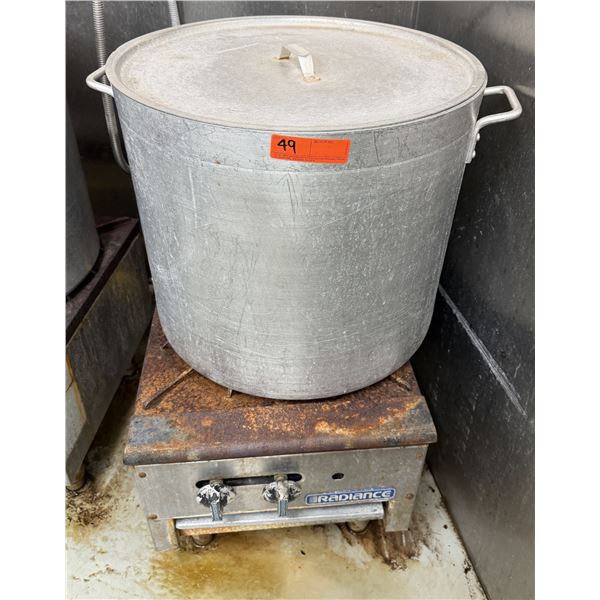 Radiance Single Burner Gas Range w/ Stock Pot