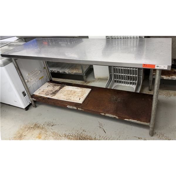 John Boos FBLG7224 Stainless Steel Work Table w/ Undershelf