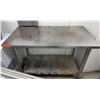 Image 1 : Metal Kitchen Work Table w/ Undershelf