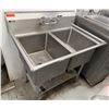 Image 1 : Elkay Foodservice 12232 Stainless Steel 2-Basin Sink w/ Undershelf