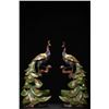 Image 1 : Pair of Cloisonné Peacocks