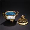 Image 7 : Gilt-Bronze Painted Enamel Censer with Twin Dragon Handles