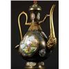 Image 7 : Cloisonné Enamel Ewer with Figural Panels on Copper Body