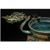 Image 2 : Gold and Silver Inlaid Dragon-Head Tripod Cauldron