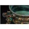 Image 7 : Gold and Silver Inlaid Dragon-Head Tripod Cauldron
