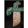 Image 2 : Bronze Gē with Turquoise and Jade Inlays