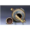 Image 3 : Cloisonné Enamel Teapot with Hetian Jade Phoenix Handle