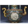 Image 5 : Cloisonné Enamel Teapot with Hetian Jade Phoenix Handle