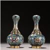 Image 1 : Cloisonné Enamel Garlic Head Vase