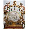 Image 6 : Cloisonné Gilded Inlay Hetian Jade Landscape Pavilion Screen Ornament