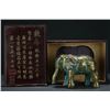 Image 1 : Bronze Inlaid Gold Elephant Figurine