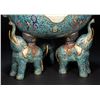 Image 5 : Qing Dynasty Cloisonné Elephant Ear Incense Burner
